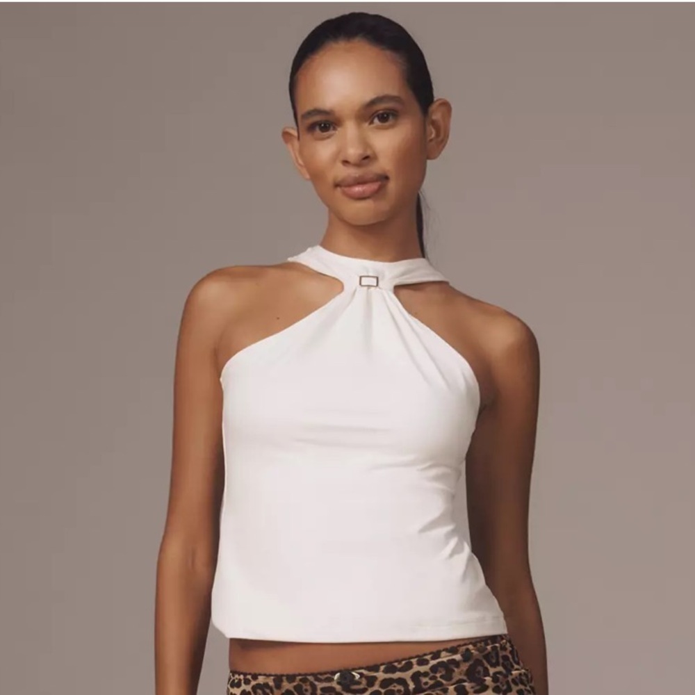 NWT ✨ Anthropologie Maeve Hardware Halter Top